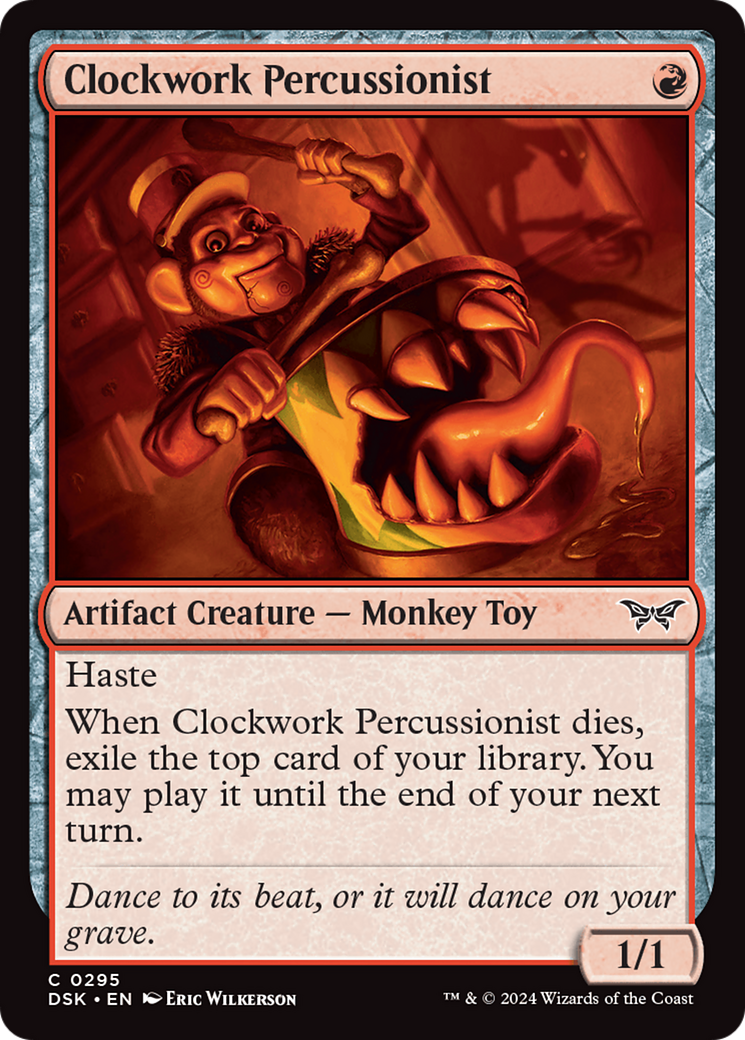 Clockwork Percussionist (0295) [Duskmourn: House of Horror] | Gamer Loot