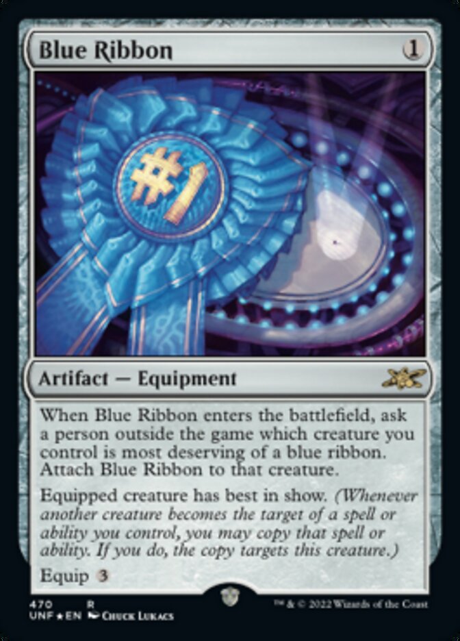 Blue Ribbon (Galaxy Foil) [Unfinity] | Gamer Loot