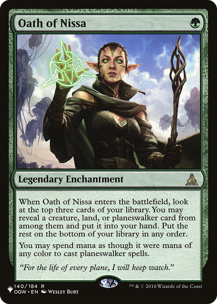 Oath of Nissa [The List Reprints] | Gamer Loot