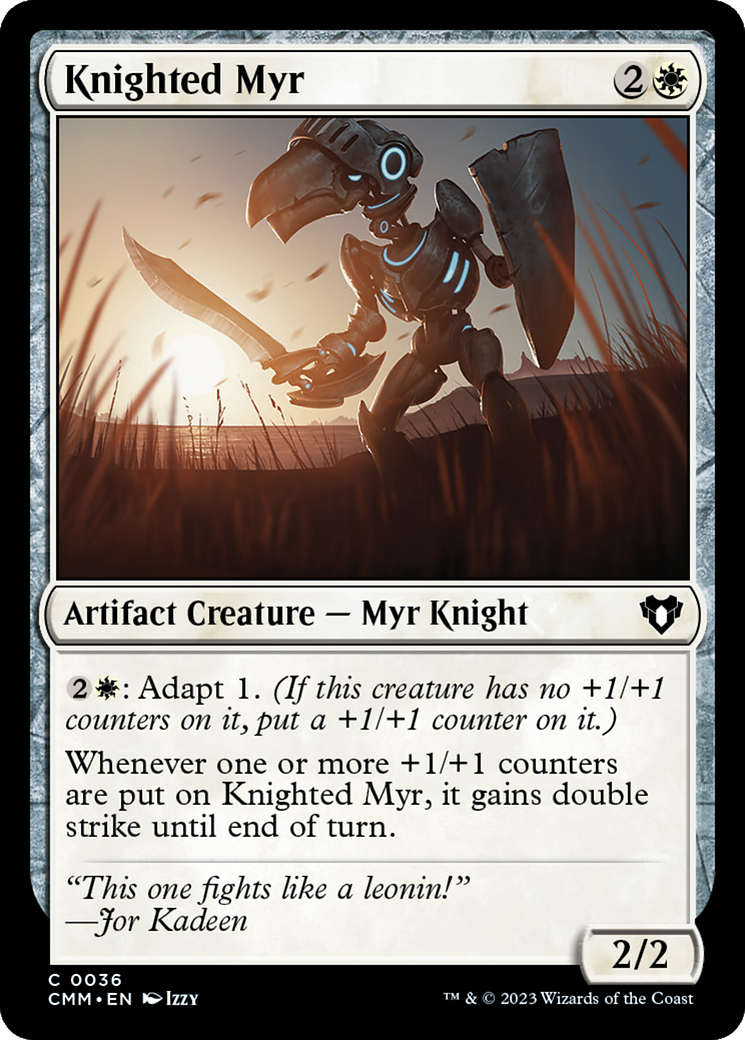 Knighted Myr [Commander Masters] | Gamer Loot