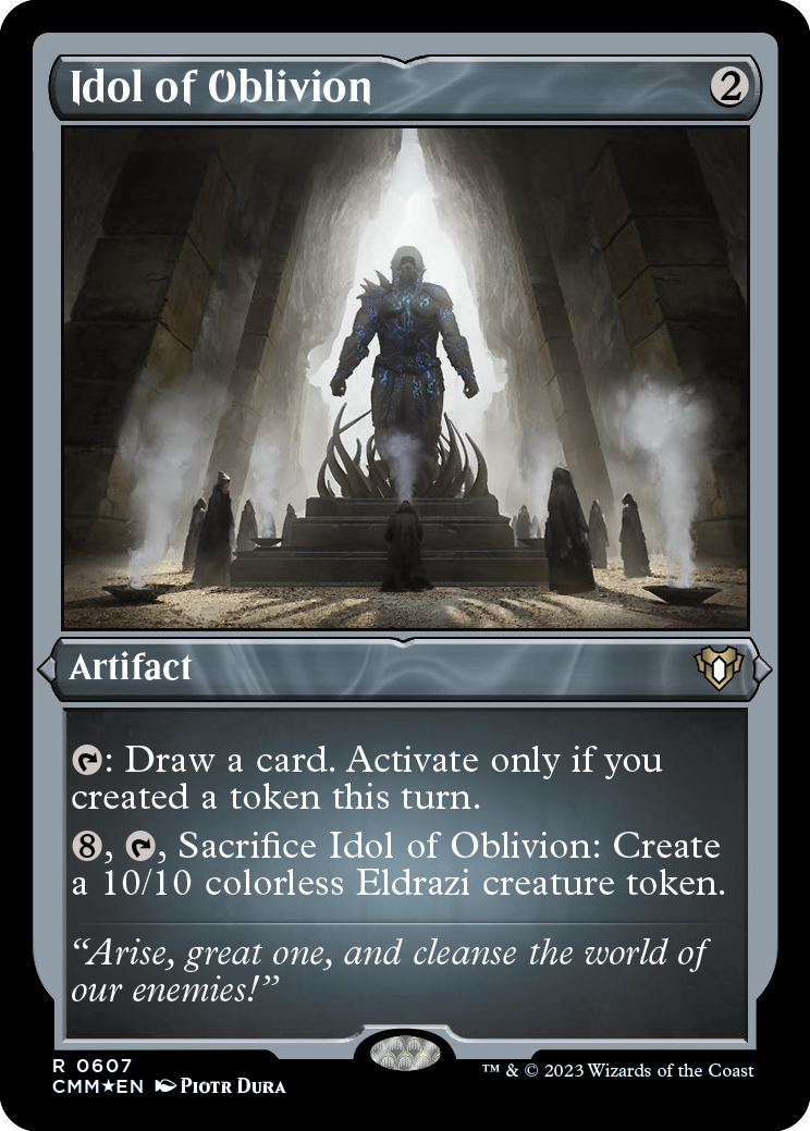 Idol of Oblivion (Foil Etched) [Commander Masters] | Gamer Loot