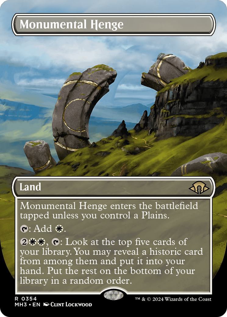 Monumental Henge (Borderless) [Modern Horizons 3] | Gamer Loot