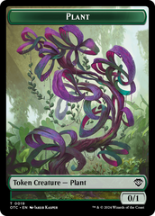 Plant Warrior // Plant Double-Sided Token [Outlaws of Thunder Junction Commander Tokens] | Gamer Loot