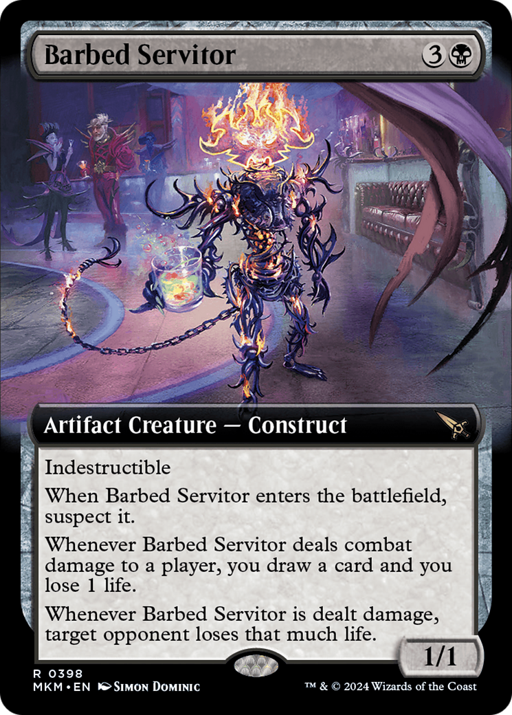 Barbed Servitor (Extended Art) [Murders at Karlov Manor] | Gamer Loot