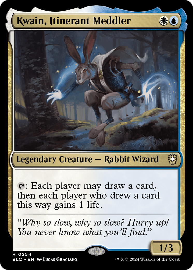 Kwain, Itinerant Meddler [Bloomburrow Commander] | Gamer Loot