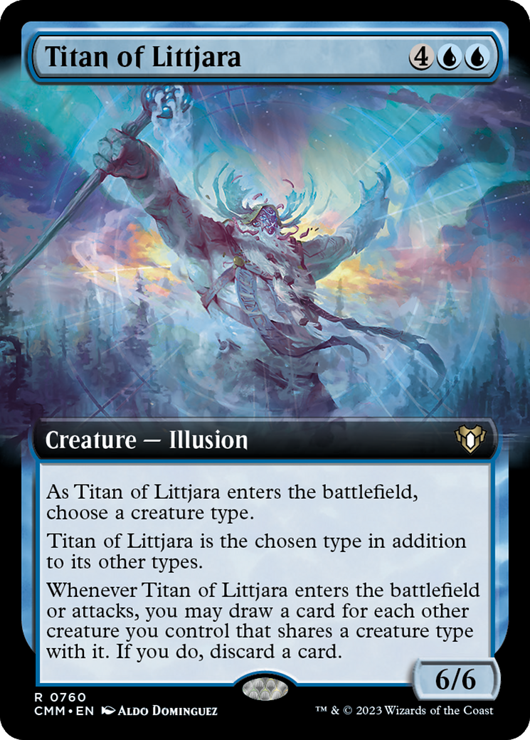 Titan of Littjara (Extended Art) [Commander Masters] | Gamer Loot