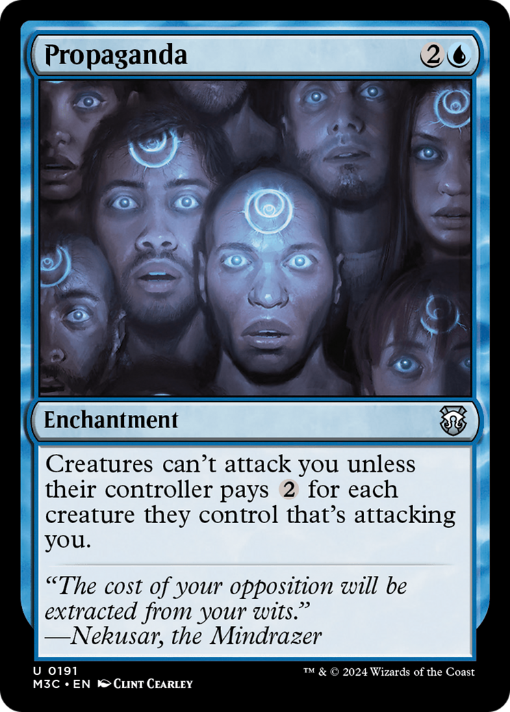 Propaganda (Ripple Foil) [Modern Horizons 3 Commander] | Gamer Loot