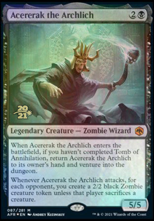 Acererak the Archlich [Dungeons & Dragons: Adventures in the Forgotten Realms Prerelease Promos] | Gamer Loot