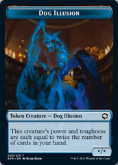 Dog Illusion // Boo Double-Sided Token [Dungeons & Dragons: Adventures in the Forgotten Realms Tokens] | Gamer Loot