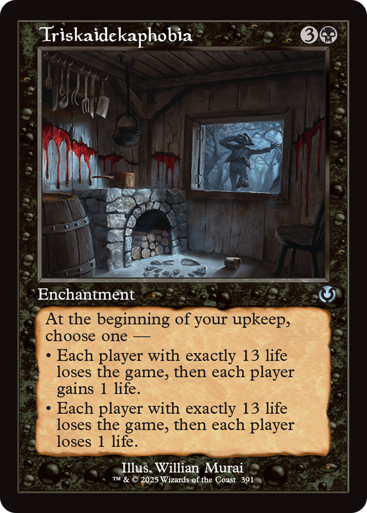 Triskaidekaphobia (Retro Frame) [Innistrad Remastered] | Gamer Loot