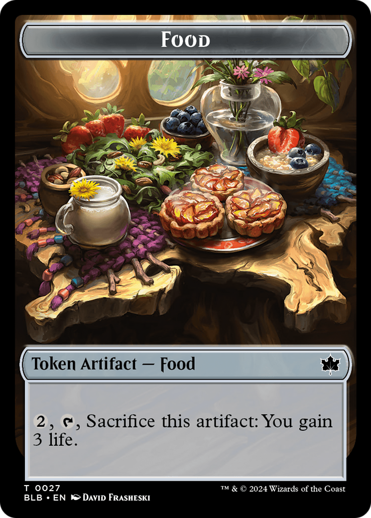 Food // Coruscation Mage Double-Sided Token [Bloomburrow Tokens] | Gamer Loot