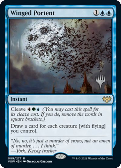 Winged Portent (Promo Pack) [Innistrad: Crimson Vow Promos] | Gamer Loot