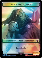 Dalek // Alien Salamander Double-Sided Token (Surge Foil) [Doctor Who Tokens] | Gamer Loot