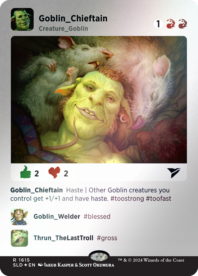 Goblin Chieftain (Rainbow Foil) [Secret Lair Drop Series] | Gamer Loot