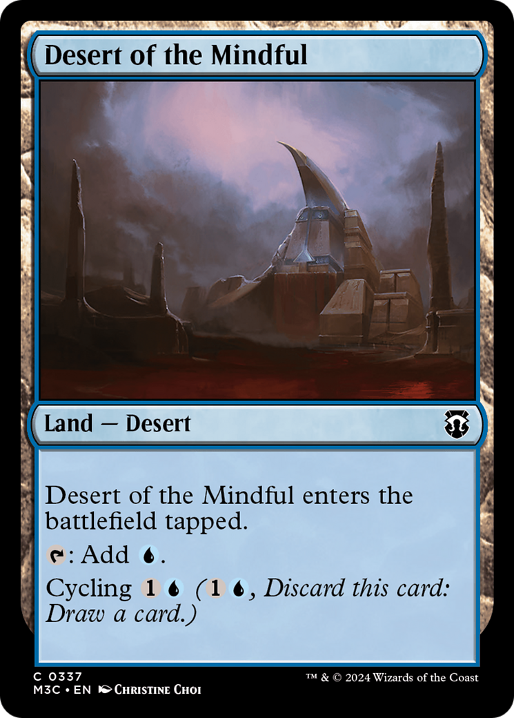 Desert of the Mindful (Ripple Foil) [Modern Horizons 3 Commander] | Gamer Loot