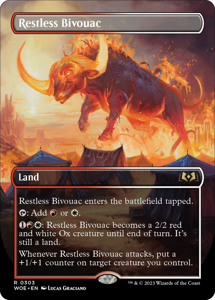 Restless Bivouac (Borderless Alternate Art) [Wilds of Eldraine] | Gamer Loot