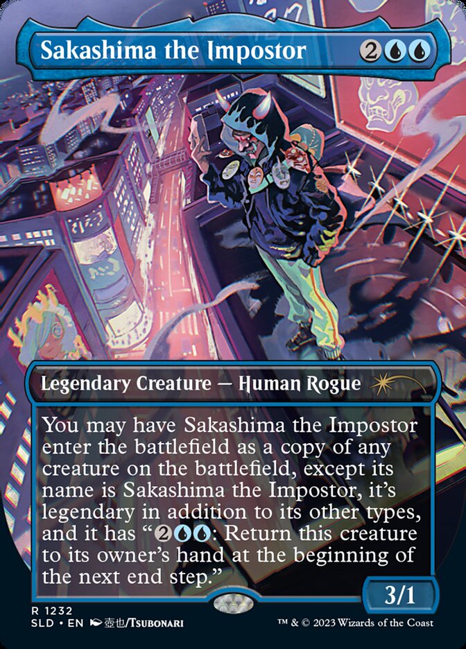 Sakashima the Impostor (Borderless) [Secret Lair Drop Series] | Gamer Loot