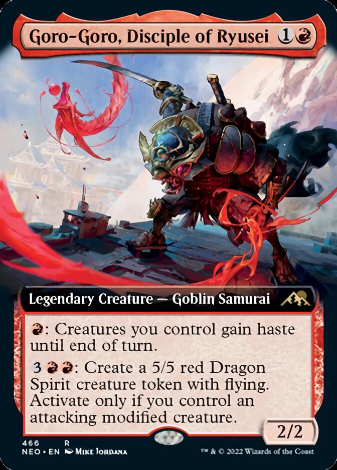 Goro-Goro, Disciple of Ryusei (Extended Art) [Kamigawa: Neon Dynasty] | Gamer Loot