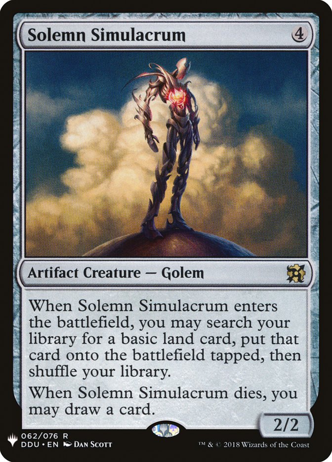 Solemn Simulacrum [Mystery Booster] | Gamer Loot