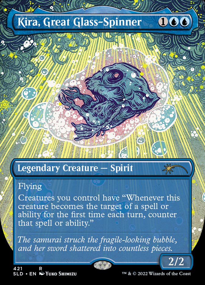 Kira, Great Glass-Spinner (Borderless) [Secret Lair Drop Series] | Gamer Loot