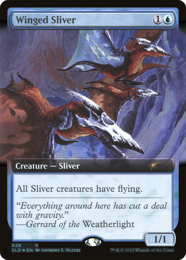 Winged Sliver (Extended Art) [Secret Lair Drop Promos] | Gamer Loot