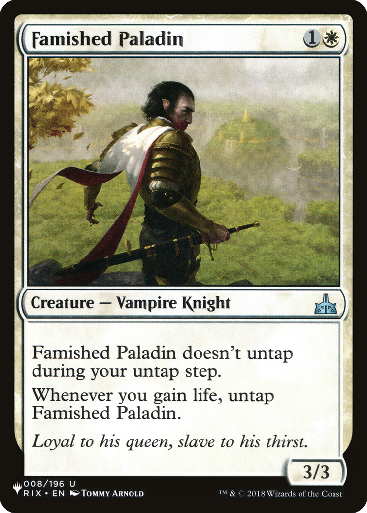 Famished Paladin [The List] | Gamer Loot