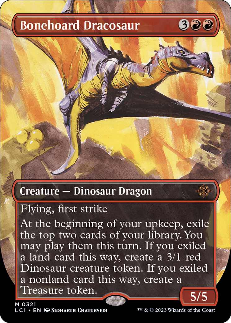 Bonehoard Dracosaur (Borderless) [The Lost Caverns of Ixalan] | Gamer Loot