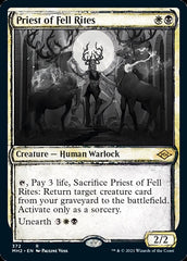 Priest of Fell Rites (Sketch) [Modern Horizons 2] | Gamer Loot