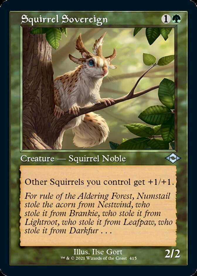 Squirrel Sovereign (Retro Foil Etched) [Modern Horizons 2] | Gamer Loot