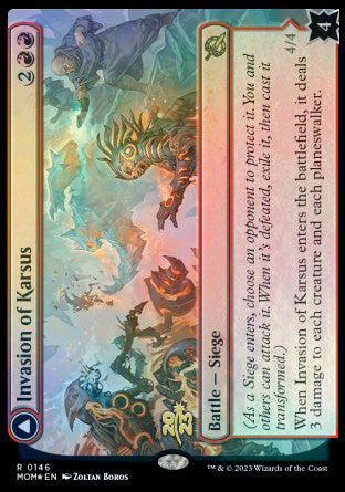 Invasion of Karsus // Refraction Elemental [March of the Machine Prerelease Promos] | Gamer Loot