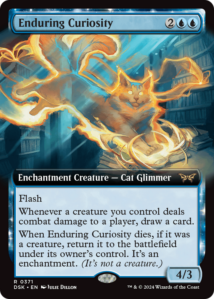 Enduring Curiosity (Extended Art) [Duskmourn: House of Horror] | Gamer Loot