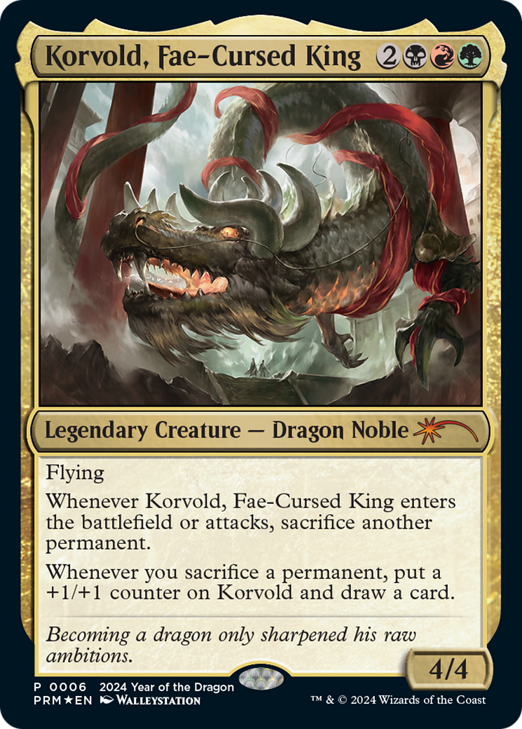 Korvold, Fae-Cursed King (Year of the Dragon 2024) [Standard Showdown Promos] | Gamer Loot