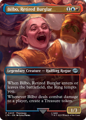 Bilbo, Retired Burglar (Borderless Alternate Art) [The Lord of the Rings: Tales of Middle-Earth] | Gamer Loot