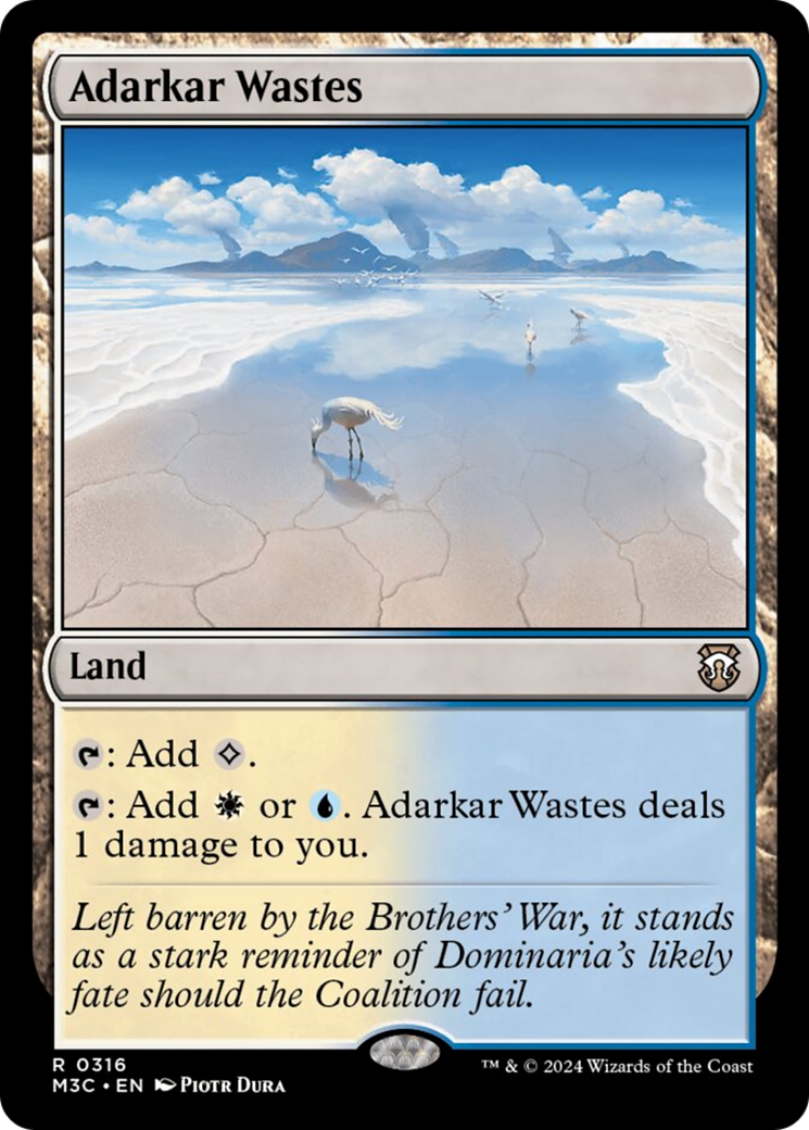 Adarkar Wastes (Ripple Foil) [Modern Horizons 3 Commander] | Gamer Loot