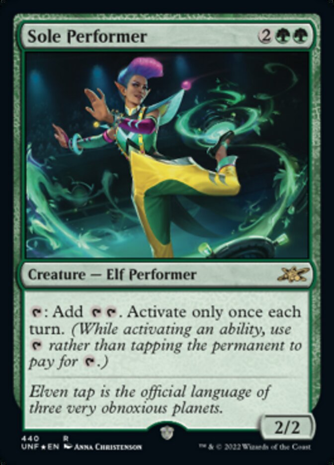 Sole Performer (Galaxy Foil) [Unfinity] | Gamer Loot