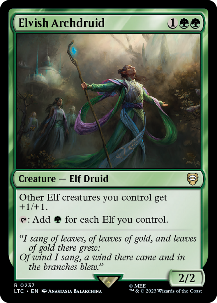 Elvish Archdruid [The Lord of the Rings: Tales of Middle-Earth Commander] | Gamer Loot