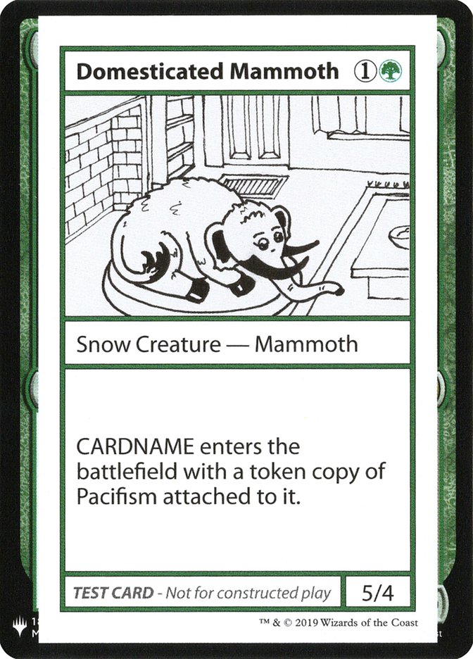 Domesticated Mammoth [Mystery Booster Playtest Cards] | Gamer Loot