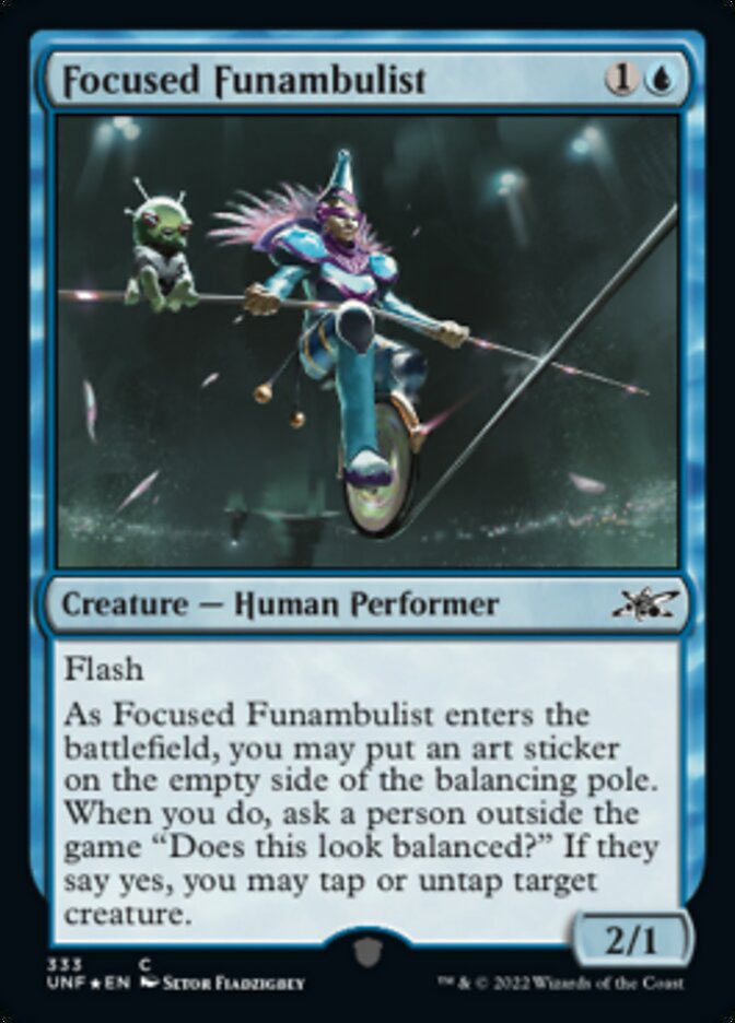 Focused Funambulist (Galaxy Foil) [Unfinity] | Gamer Loot
