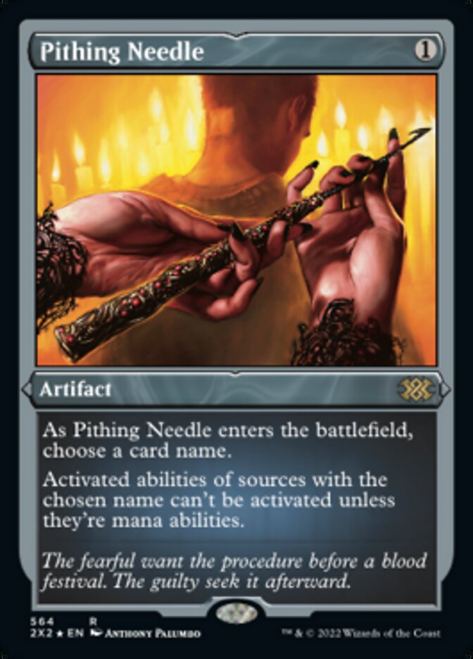 Pithing Needle (Foil Etched) [Double Masters 2022] | Gamer Loot