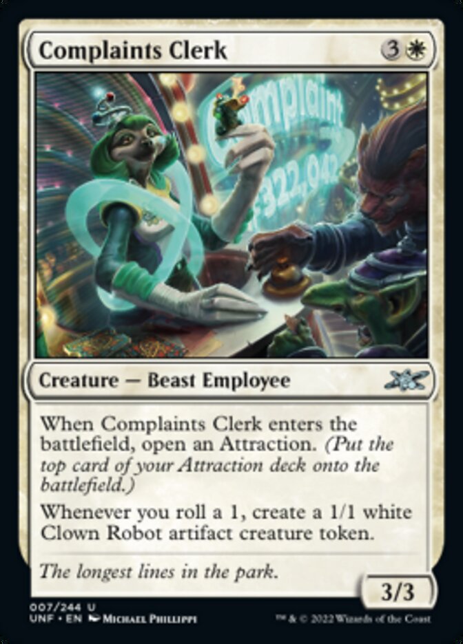 Complaints Clerk [Unfinity] | Gamer Loot