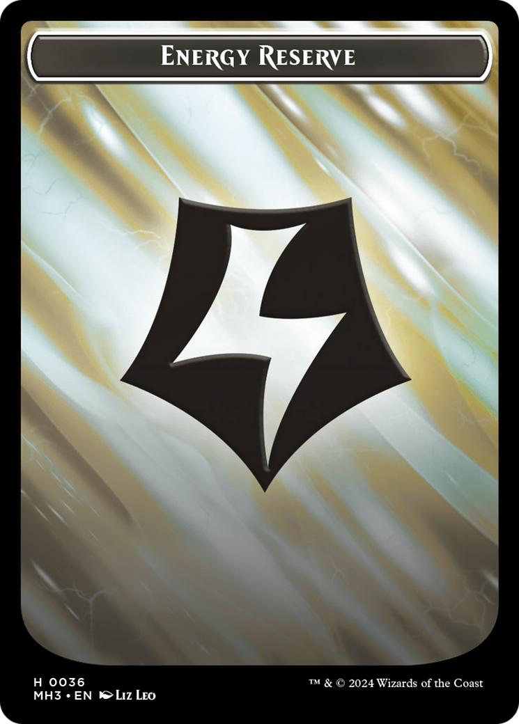 Food // Energy Reserve Double-Sided Token [Modern Horizons 3 Tokens] | Gamer Loot