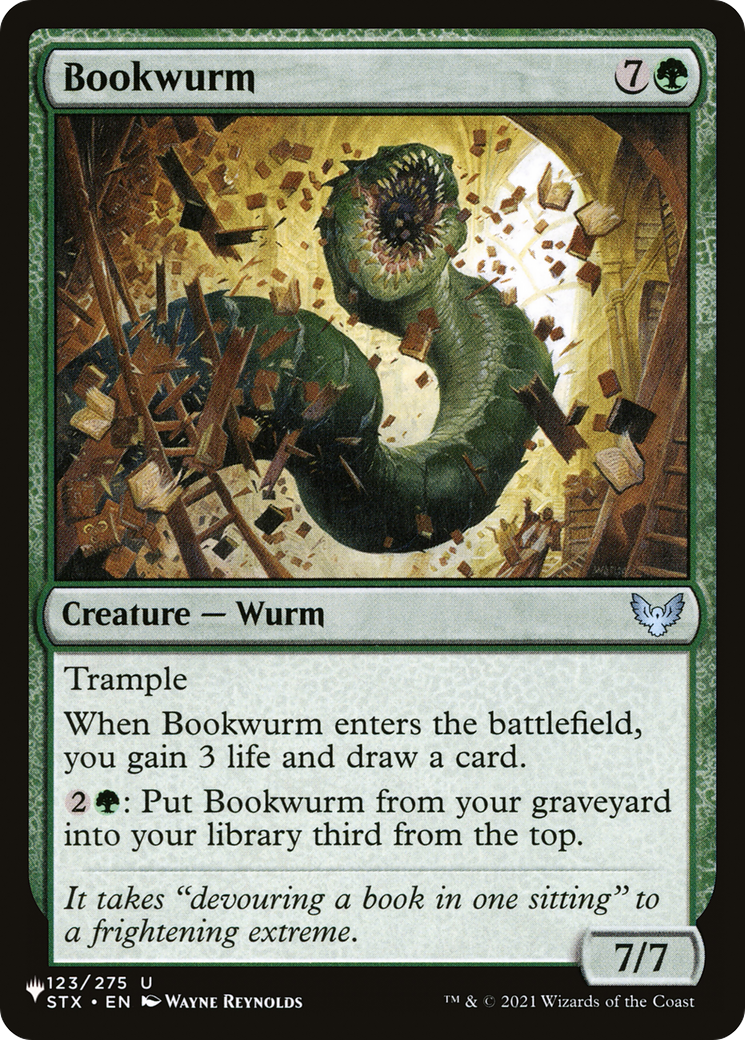 Bookwurm [The List Reprints] | Gamer Loot