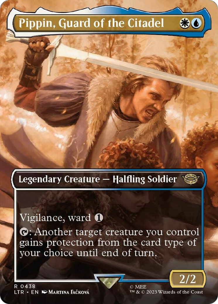 Pippin, Guard of the Citadel (Borderless Alternate Art) [The Lord of the Rings: Tales of Middle-Earth] | Gamer Loot