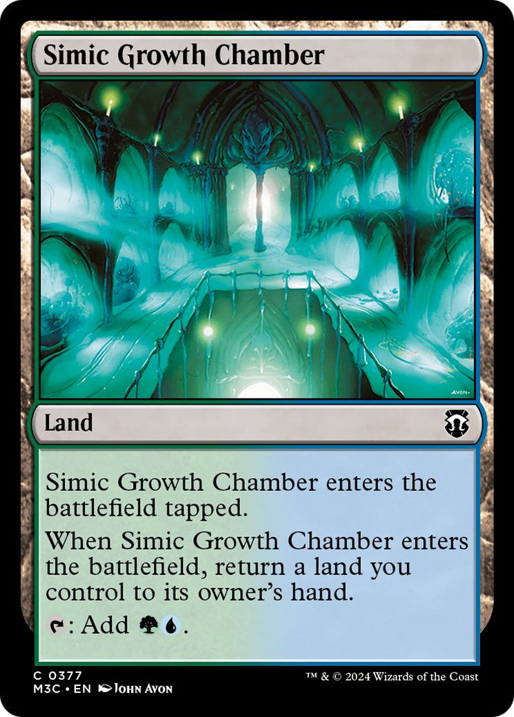 Simic Growth Chamber (Ripple Foil) [Modern Horizons 3 Commander] | Gamer Loot