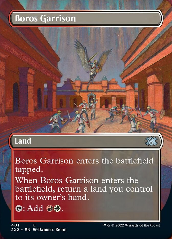 Boros Garrison (Borderless Alternate Art) [Double Masters 2022] | Gamer Loot