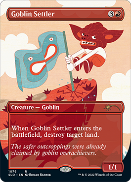 Goblin Settler (Borderless) [Secret Lair Drop Series] | Gamer Loot