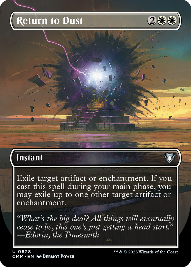 Return to Dust (Borderless Alternate Art) [Commander Masters] | Gamer Loot