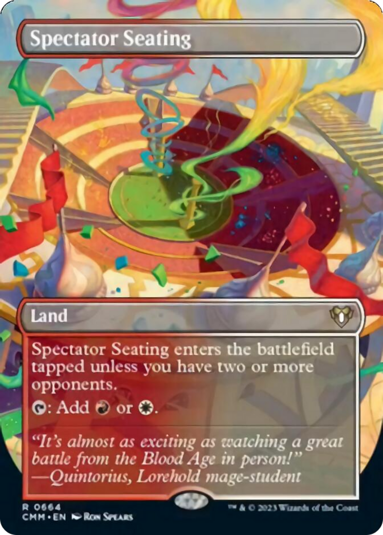 Spectator Seating (Borderless Alternate Art) [Commander Masters] | Gamer Loot