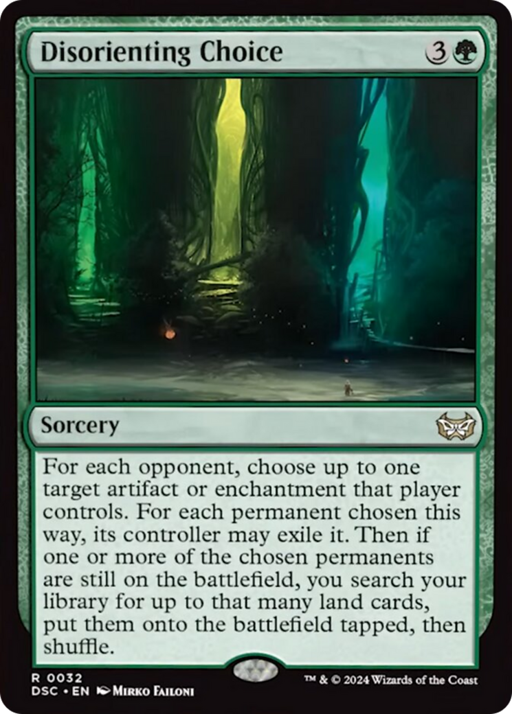 Disorienting Choice (Extended Art) [Duskmourn: House of Horror Commander] | Gamer Loot