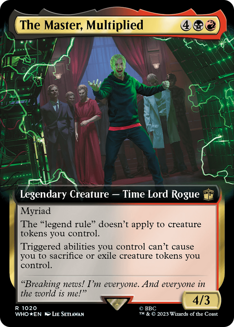 The Master, Multiplied (Extended Art) (Surge Foil) [Doctor Who] | Gamer Loot